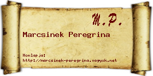 Marcsinek Peregrina névjegykártya